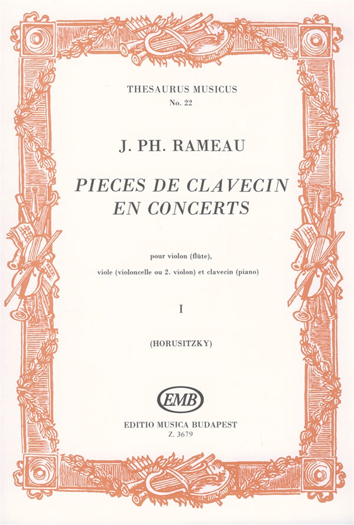 Pieces de clavecin en concerts I pour violon (flu